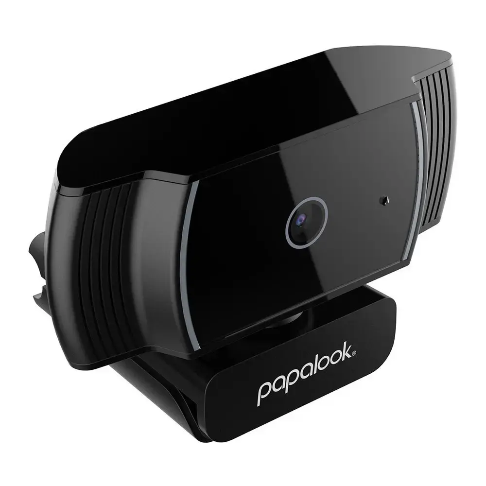Papalook Full HD 1080p webcam with microphone for laptop monitor computer black (AF925)