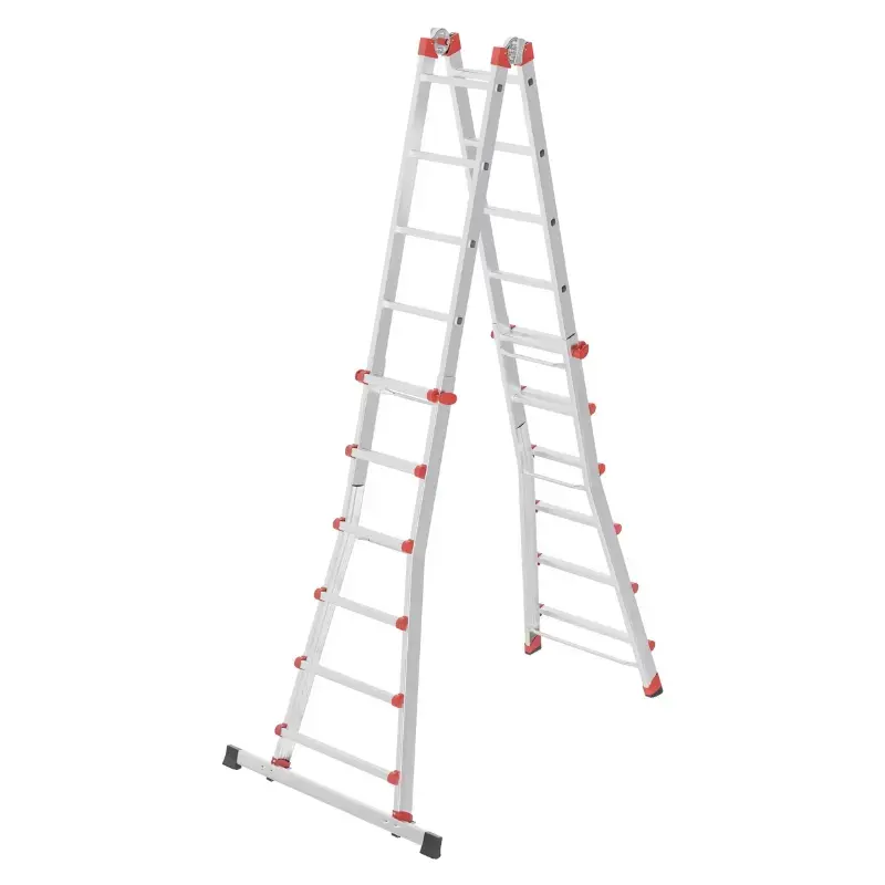 Laiptai universalūs M80 / aliuminis / 4x6 pakopos