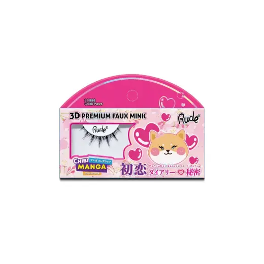 Rude Cosmetics, Chibi Manga Faux Mink - Chibi Paws, False Eyelashes