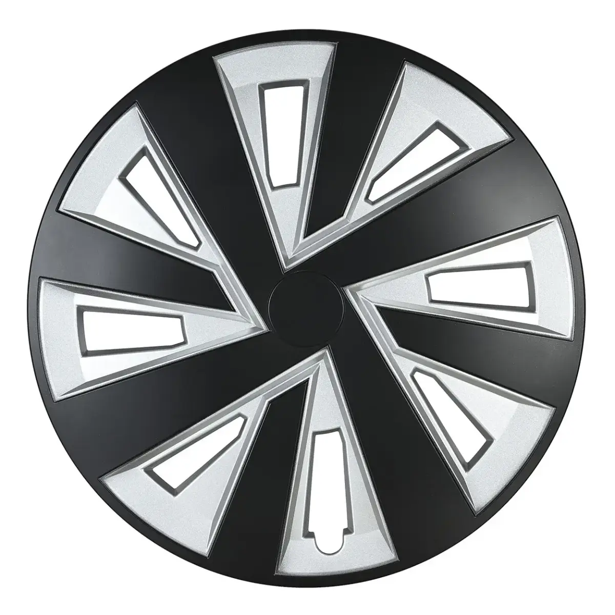 Hubcap PLUTON 15" black&silver