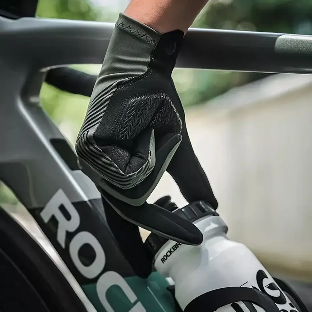 Rockbros 16110006003 shock-absorbing cycling gloves size L - green and black