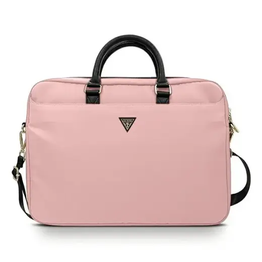 Guess сумка для ноутбука GUCB15NTMLLP 16" розовый нейлон логотип треугольник