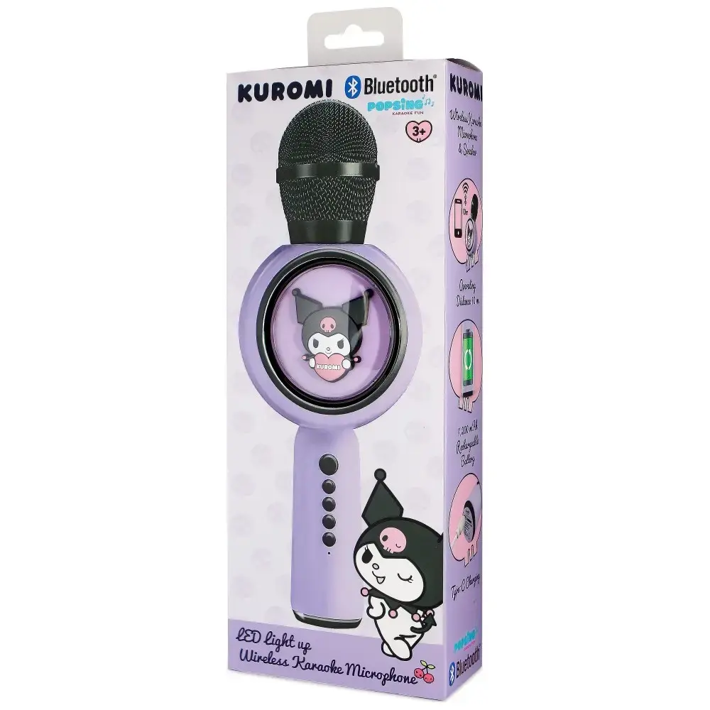 Karaoke Microphone with LED Wireless Speaker OTL Kuromi