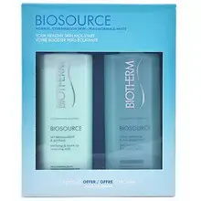Biosource Duo Set (normal to combination skin) - Gift set for facial care.