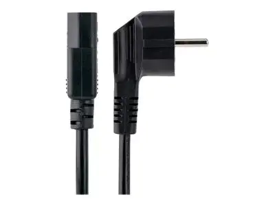 StarTech.com 1m (3ft) Computer Power Cord, 18AWG, EU Schuko to C13 Power Cord, 10A 250V, Black Replacement AC Cord, TV|Monitor Power Cable, Schuko CEE 7|7 to IEC 60320 C13 Power Cord - PC Power Supply Cable (713E-1M-POWER-CORD) - power cable - power CEE 7