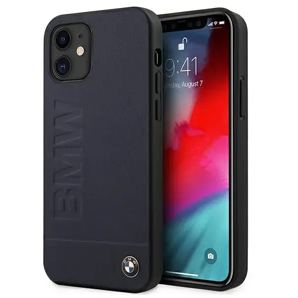 BMW BMHCP12SSLLNA Hot Stamp Cover For Apple iPhone 12 Mini Black