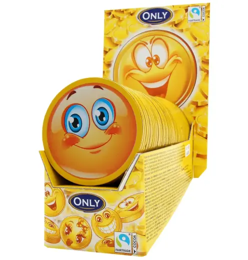 Piena šokolādes ONLY Emoji thaler, 21.5g