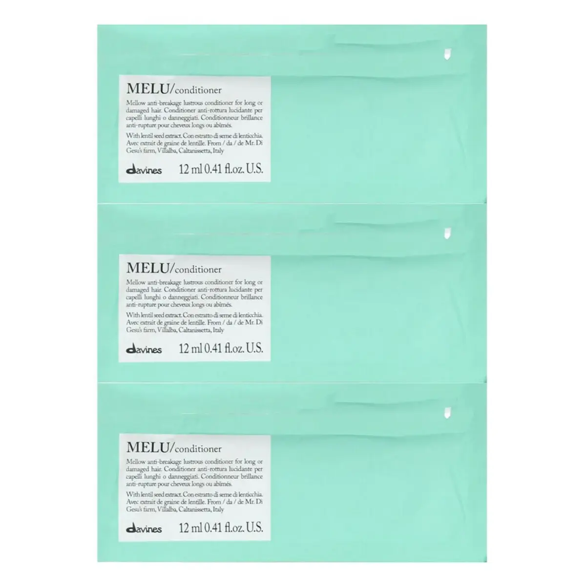 Davines, Melu, Hair Conditioner, 12 pcs, 12 ml