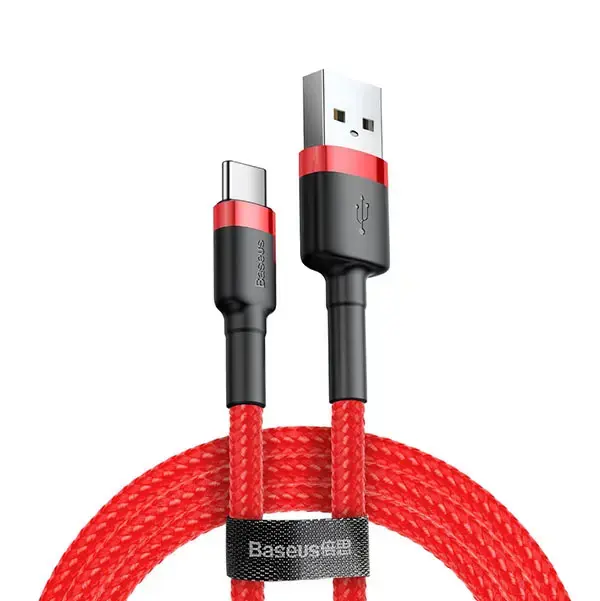 Baseus Cafule data transfer and charging cable | USB-A to USB-C | 10W | 3m | red