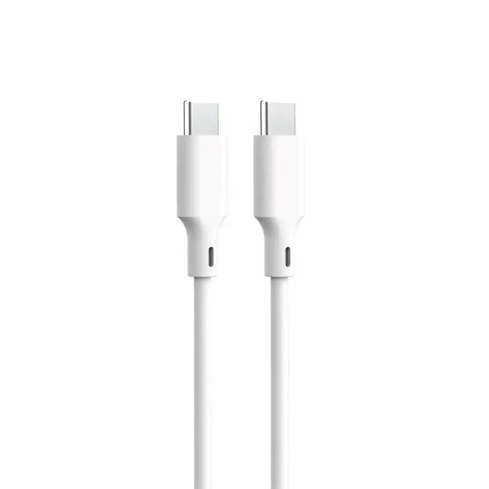 Forever KR15-CC-00 datu pārraides un uzlādes vads | USB-C uz USB-C | 15W | 1.5m | balts