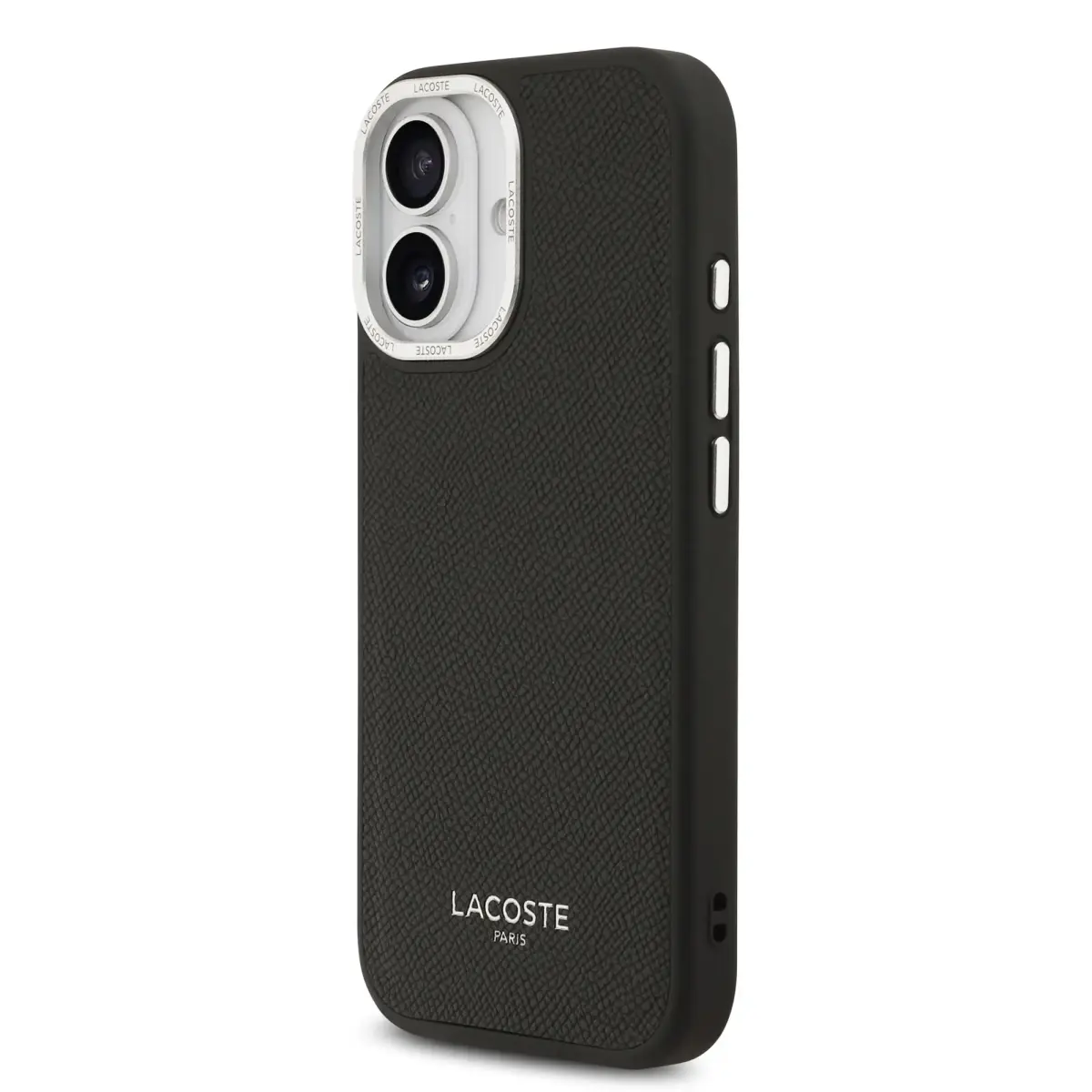 Lacoste PU Leather Champs Elysees MagSafe Case for iPhone 17 Black