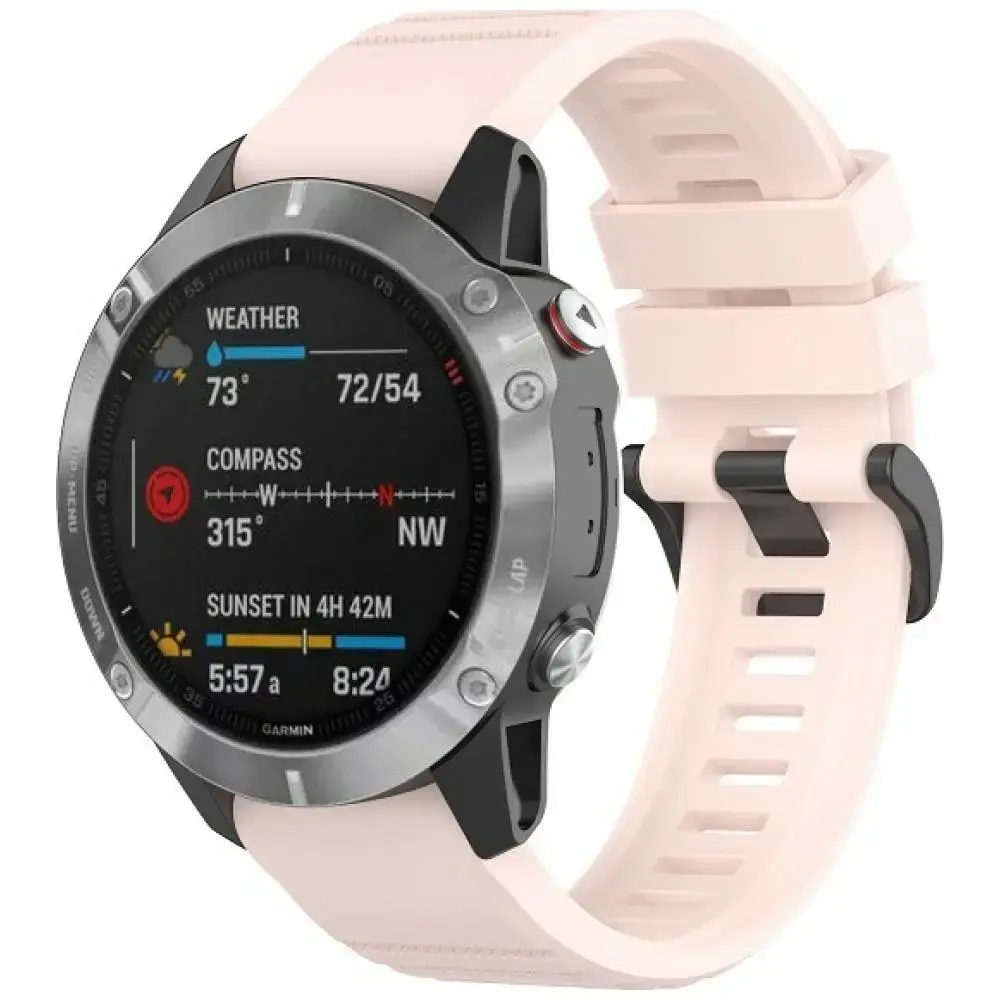 Beline ремешок для умных часов Garmin Fenix 8/Fenix 7 Pro/MARQ Gen2/Epix Pro Gen2 | силиконовый | розовый