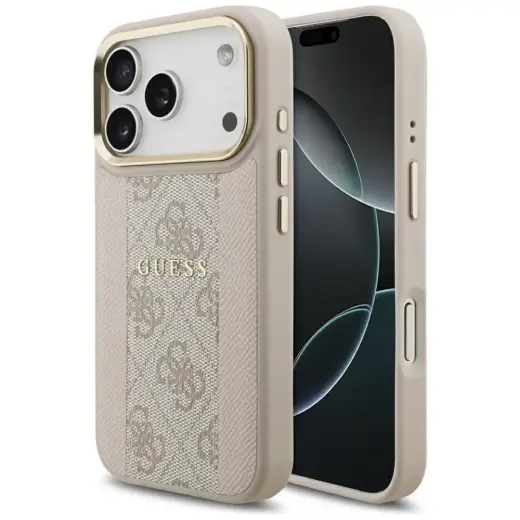 Case Guess 4G Stripe MagSafe for iPhone 17 Pro pink