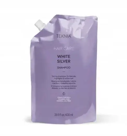 Lakme Teknia White Silver Szampon Do Wł.siwych I Blond Refill 600ml