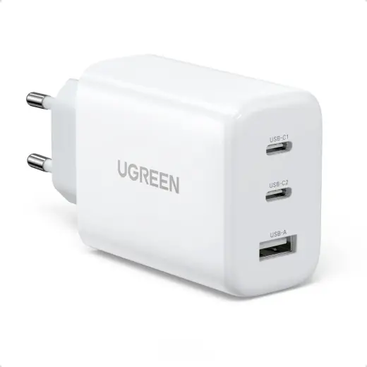 Ugreen CD275 tīkla lādētājs | 65W | PD3.0, QC3.0 | USB-C | balts