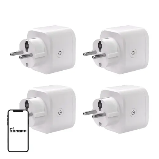 SONOFF S61s Matter External Plug via Wi-Fi, 4-Pack