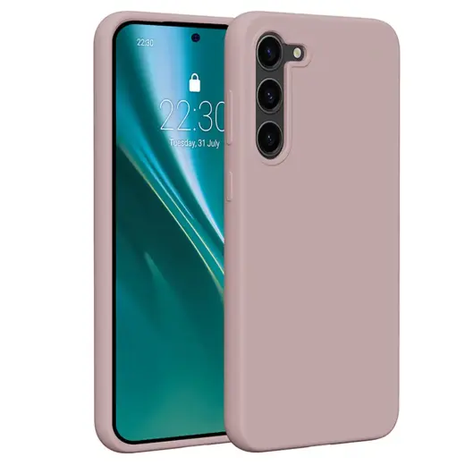 Etteri silikona telefona maciņš Samsung Galaxy S23 Plus gaiši rozā