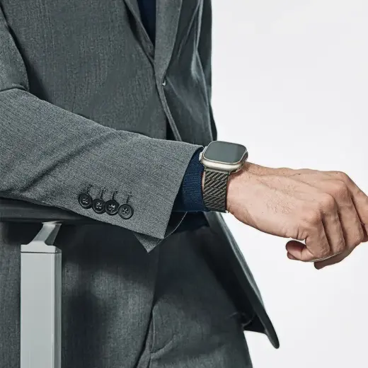 Band PITAKA Carbon Fiber Modern for Apple Watch 1|2|3|4|5|6|7|8|9|10|SE|Ultra|Ultra2 black grey Photo
