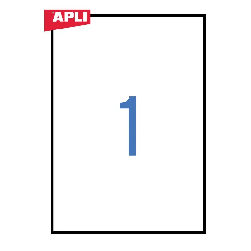 Uzlīmes APLI ILC ar izmēru 210x297mm, 100 loksnes/1 uzlīme loksnē (1281)