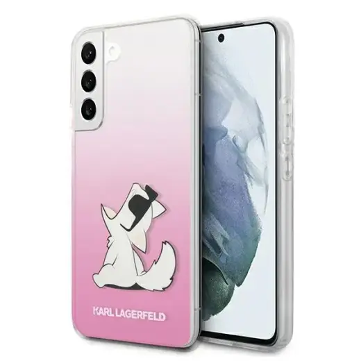 Karl Lagerfeld KLHCS22SCFNRCPI S22 S901 hardcase różowy|pink Choupette Eat