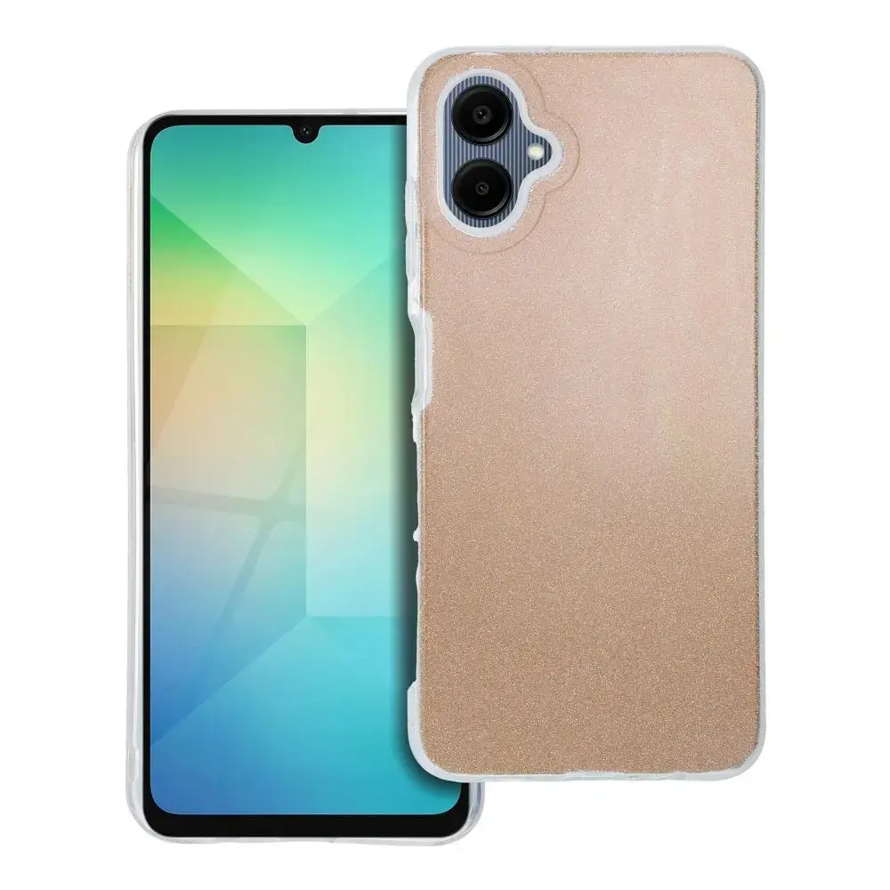 Shining maciņš telefonam Samsung Galaxy A06 4G (A065) zelta krāsā