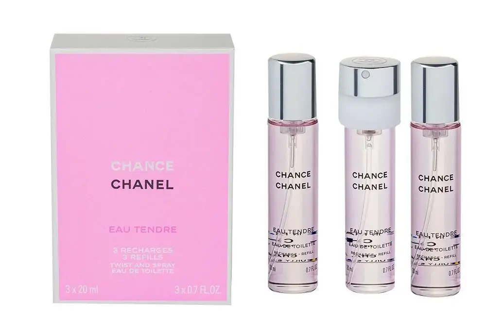 Chanel Chance Eau Tendre 3x 20 ml Refill Eau de Toilette 20 ml
