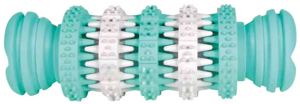 Rotaļlieta suņiem : Trixie Denta Fun bone, mint flavour, natural rubber, 11 cm