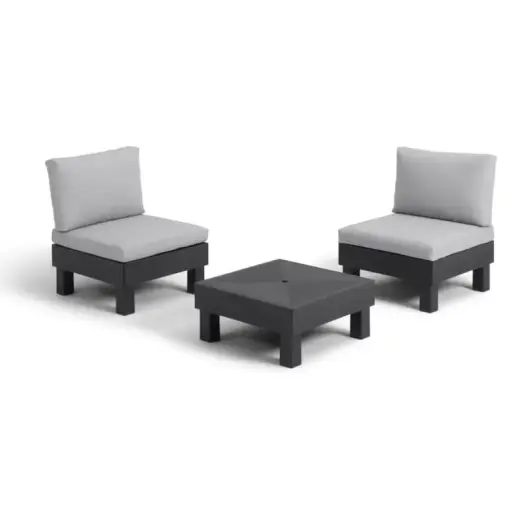Aiamööbli komplekt Elements Balcony Set hall/helehall