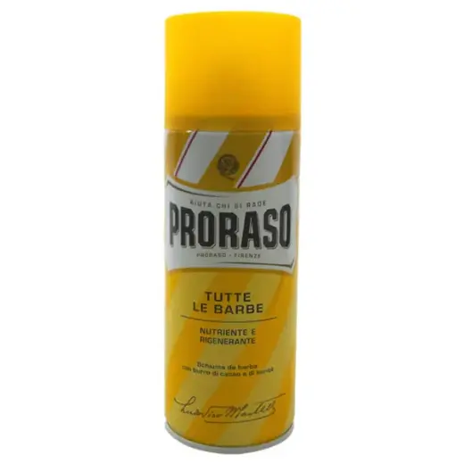 Proraso Nourishing and Regenerating Shave Foam with Cacao Butter and Shea Butter  13.5 Oz