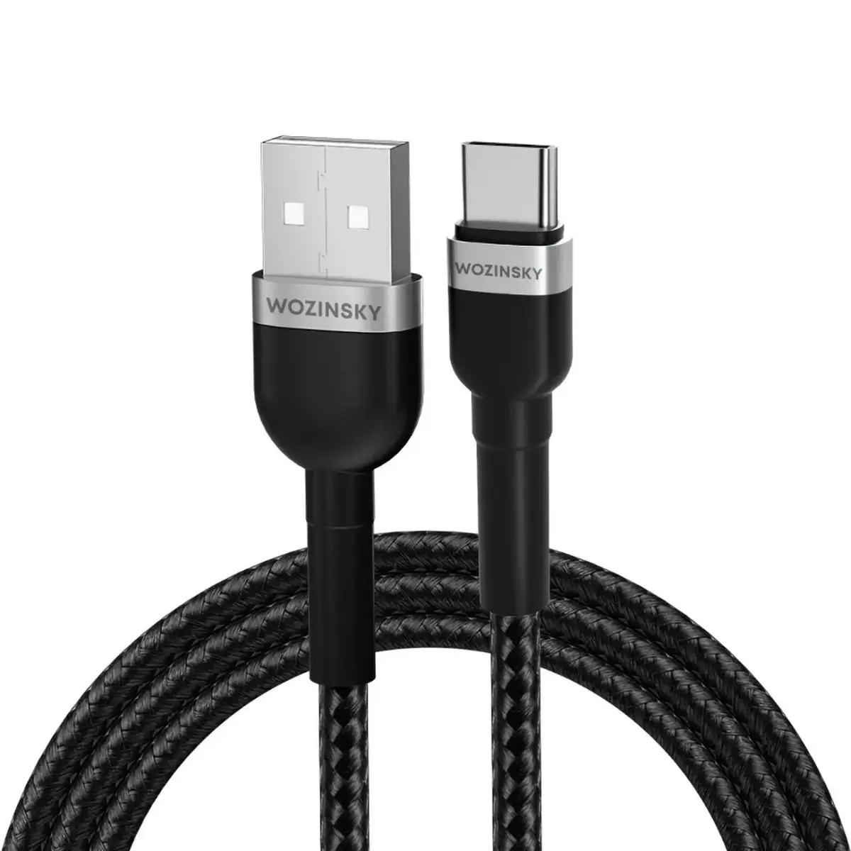Wozinsky WNBAC1 datu pārraides un uzlādes vads | USB-A uz USB-C | 12W | 1m | melns