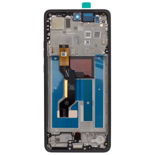 Motorola G86 Power 5G LCD Display + Touch Unit + Front Cover Black (Spellbound) (Service Pack)