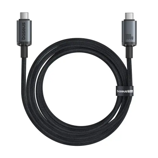 Baseus Crystal Shine Series data transfer and charging cable | USB-C to USB-C | 100W | 1.5m | black