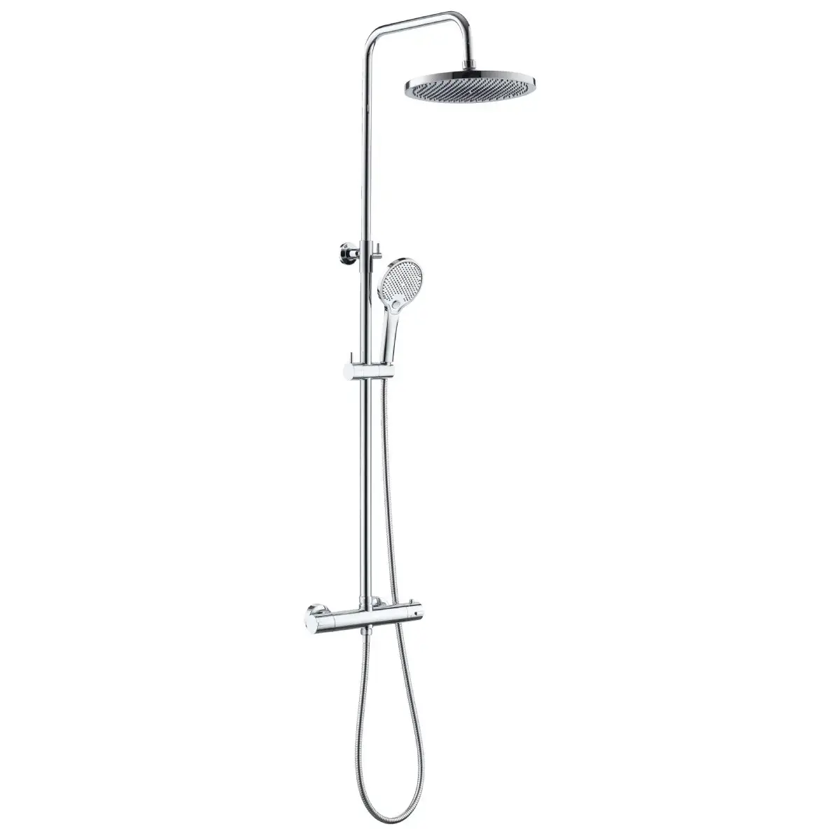 AB Shower column with thermostatic mixer, chrome
