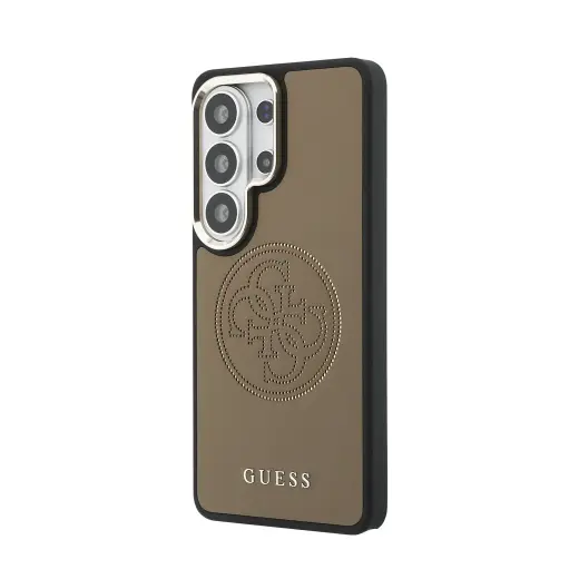 Guess PU Perforated 4G Logo maciņš telefonam Samsung Galaxy S26 Ultra (S948) brūns