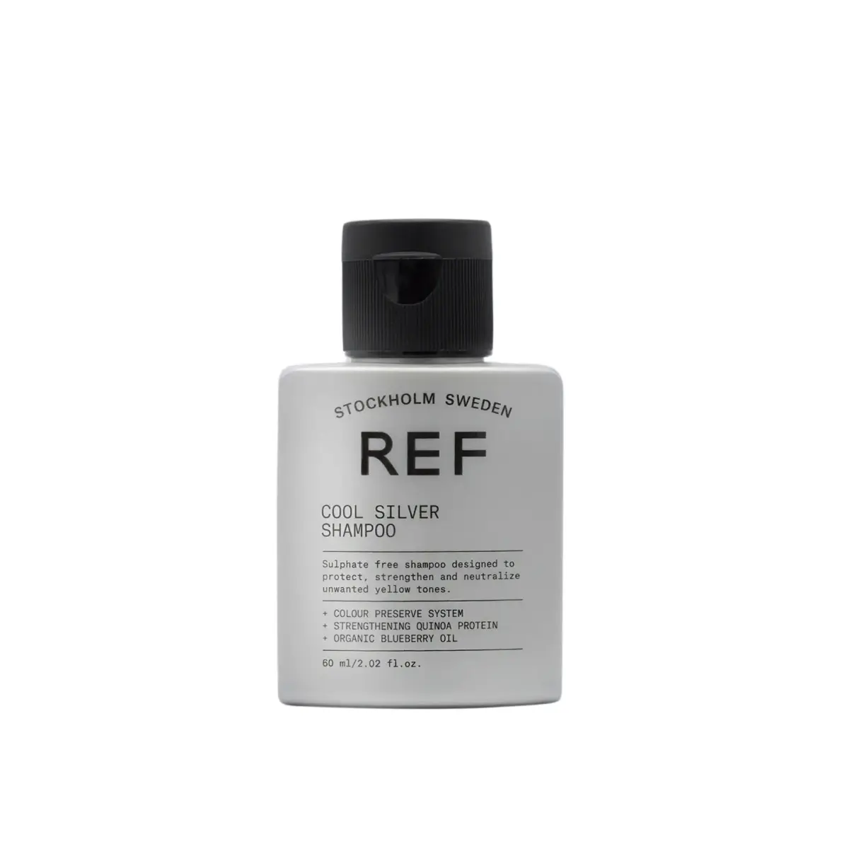 Ref Stockholm, Cool Silver, Sulfates-Free, Hair Shampoo, Neutralising Warm Tones, 60 ml