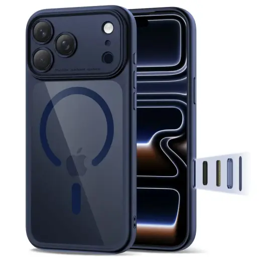 TECH-PROTECT MAGPEAK CC maciņš ar MagSafe atbalstu telefonam Apple iPhone 17 Pro Max zils