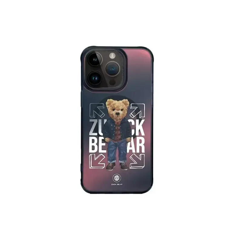 Zuck Bear California Cool maciņš ar MagSafe atbalstu telefonam iPhone 15 Pro zils