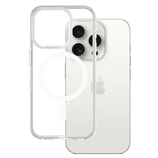 Amazing Thing Titan Pro telefoni ümbris MagSafe toega iPhone 15 Pro Max läbipaistev