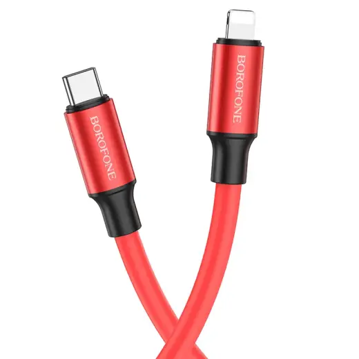 Borofone BX82 Bountiful data transfer and charging cable | USB-C to Lightning | 20W | 1m | red