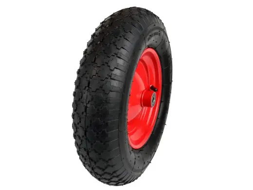Gumijas ritenis 4.00-8 2PR – sarkans antizdiluma loks