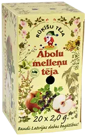 Ābolu-melleņu tēja RŪĶĪŠU TĒJA, 20 maisiņi paciņā x 2g