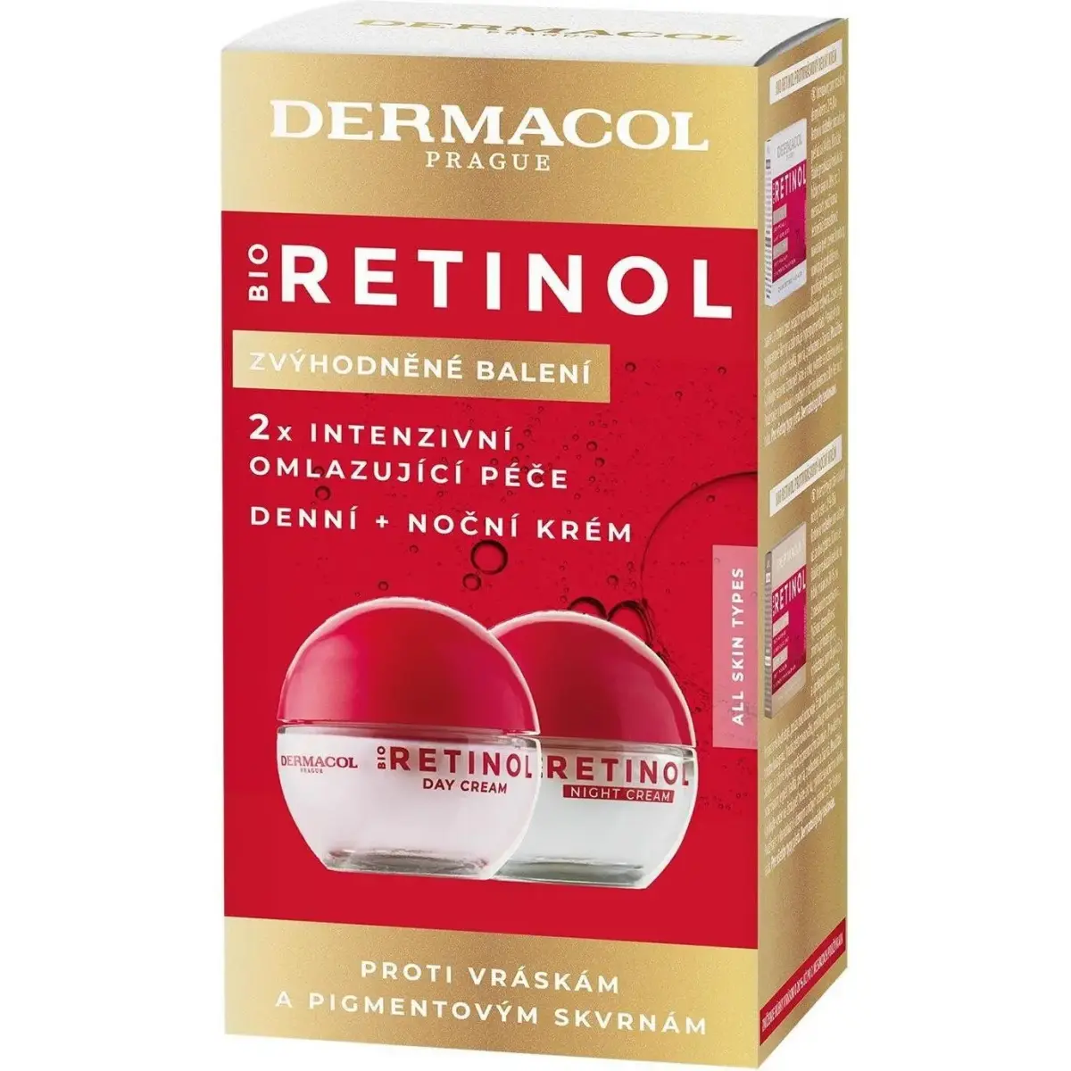 Dermacol, Set Regalo Bellezza, - Bio Retinol Duopack Gift Set (Set per La Cura Del Viso)