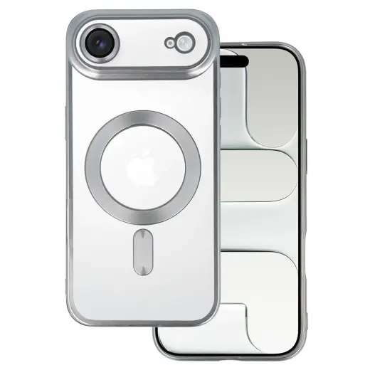 Metallic telefono dėklas su MagSafe palaikymu iPhone 17 Air sidabrinis