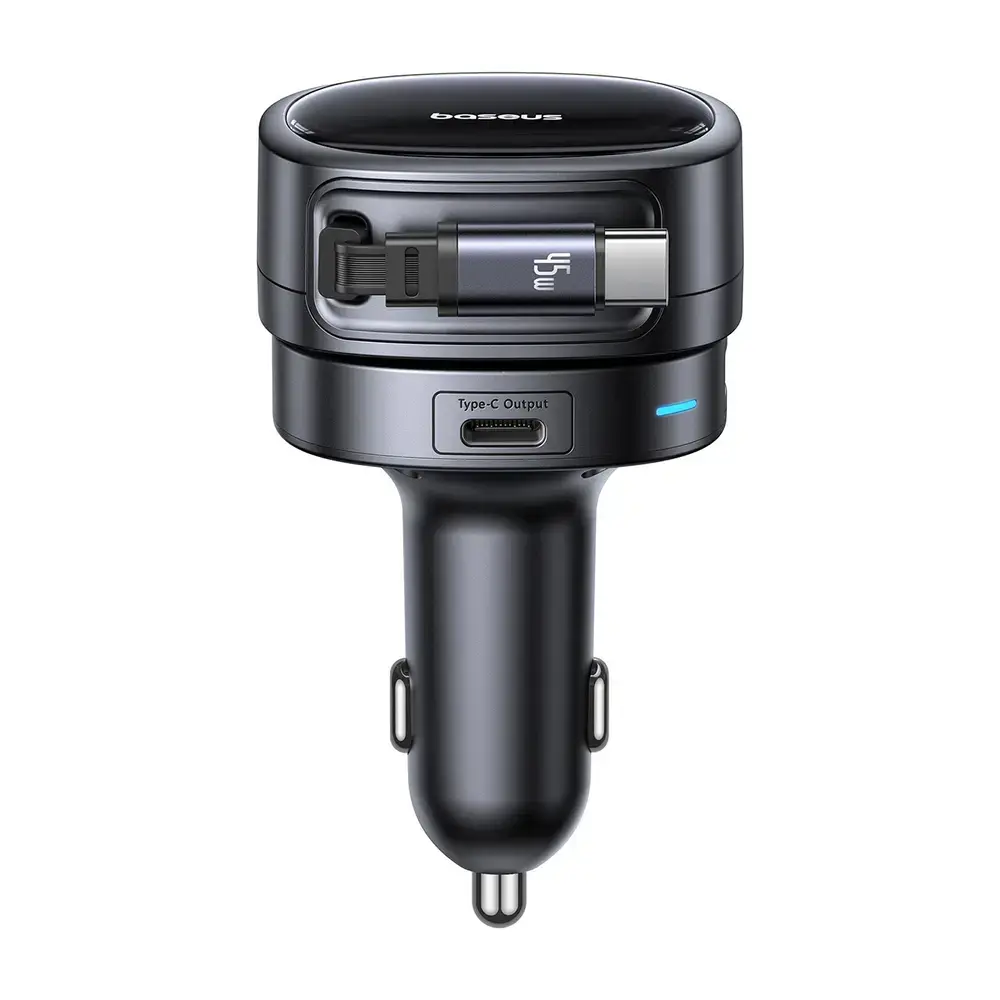 Baseus PrimeTrip VR1 auto lādētājs | 60W | USB-A, USB-C | ar USB-C uz USB-C vadu komplektā | melns