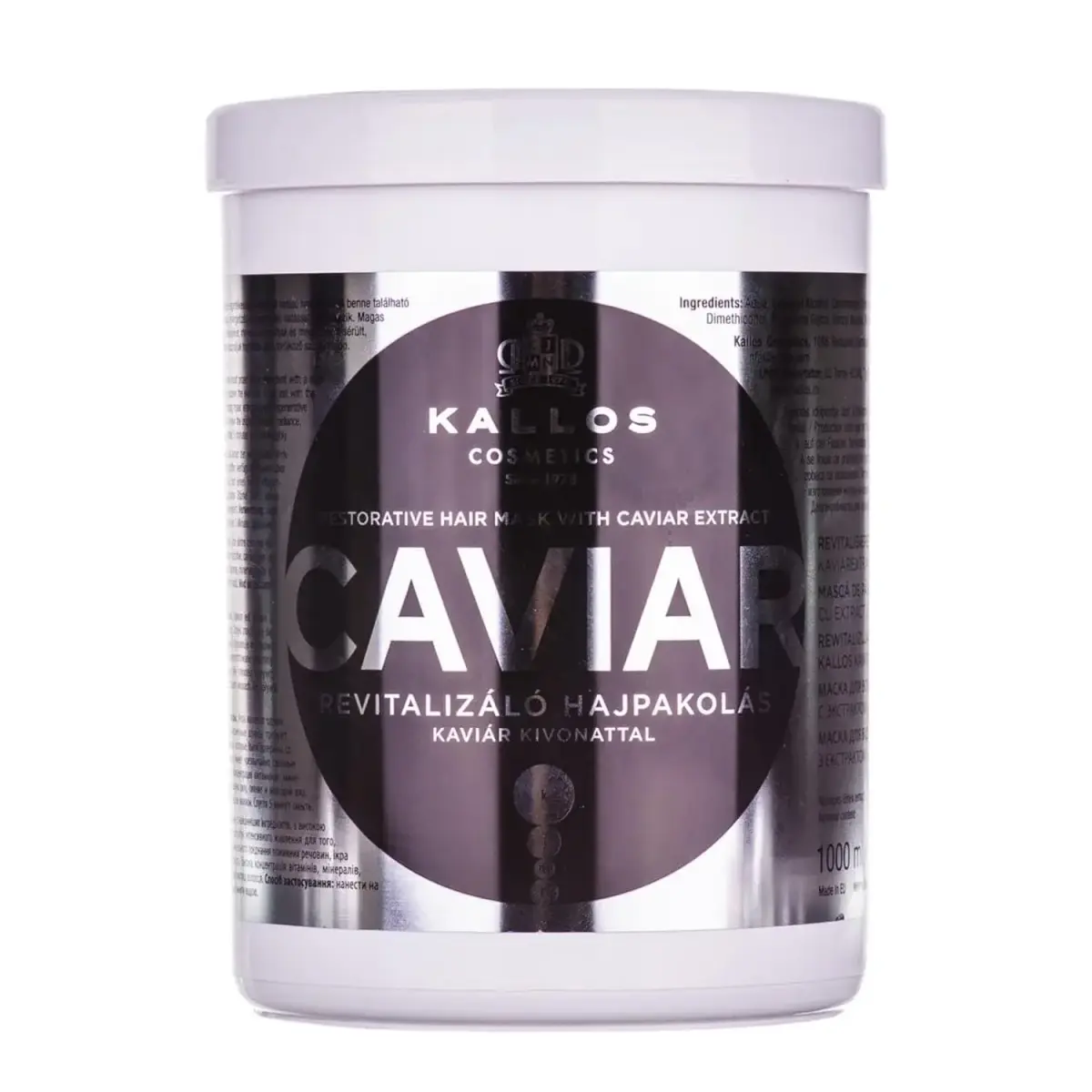Kallos Cosmetics Kallos Caviar Hair Mask with Caviar 1000ml