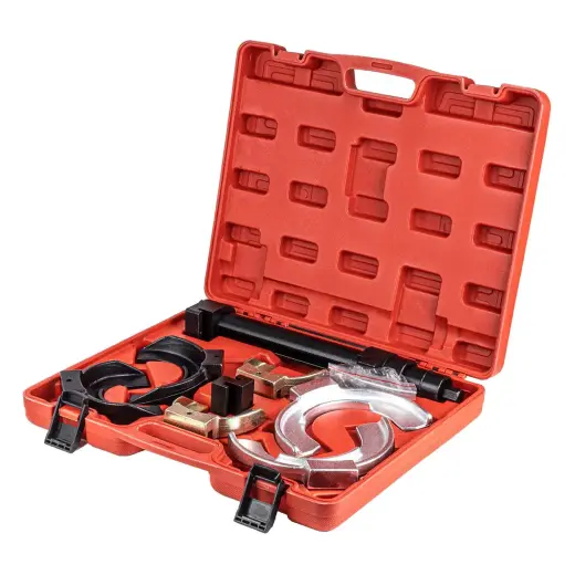 Strut spring compressor and fork-shaped removers tool kit AMIO-04764