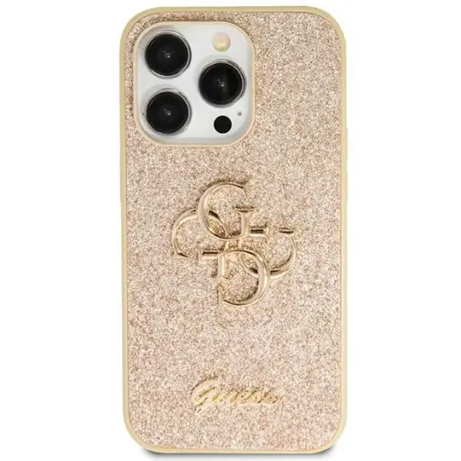Guess GUHCN61HG4SGD iPhone 11 | Xr 6.1" złoty|gold hardcase Glitter Script Big 4G