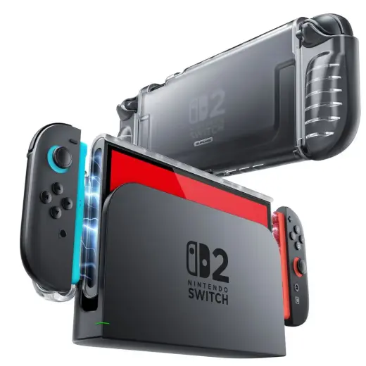 SUPCASE CRYSTAL CASE NINTENDO SWITCH 2 FROST CLEAR