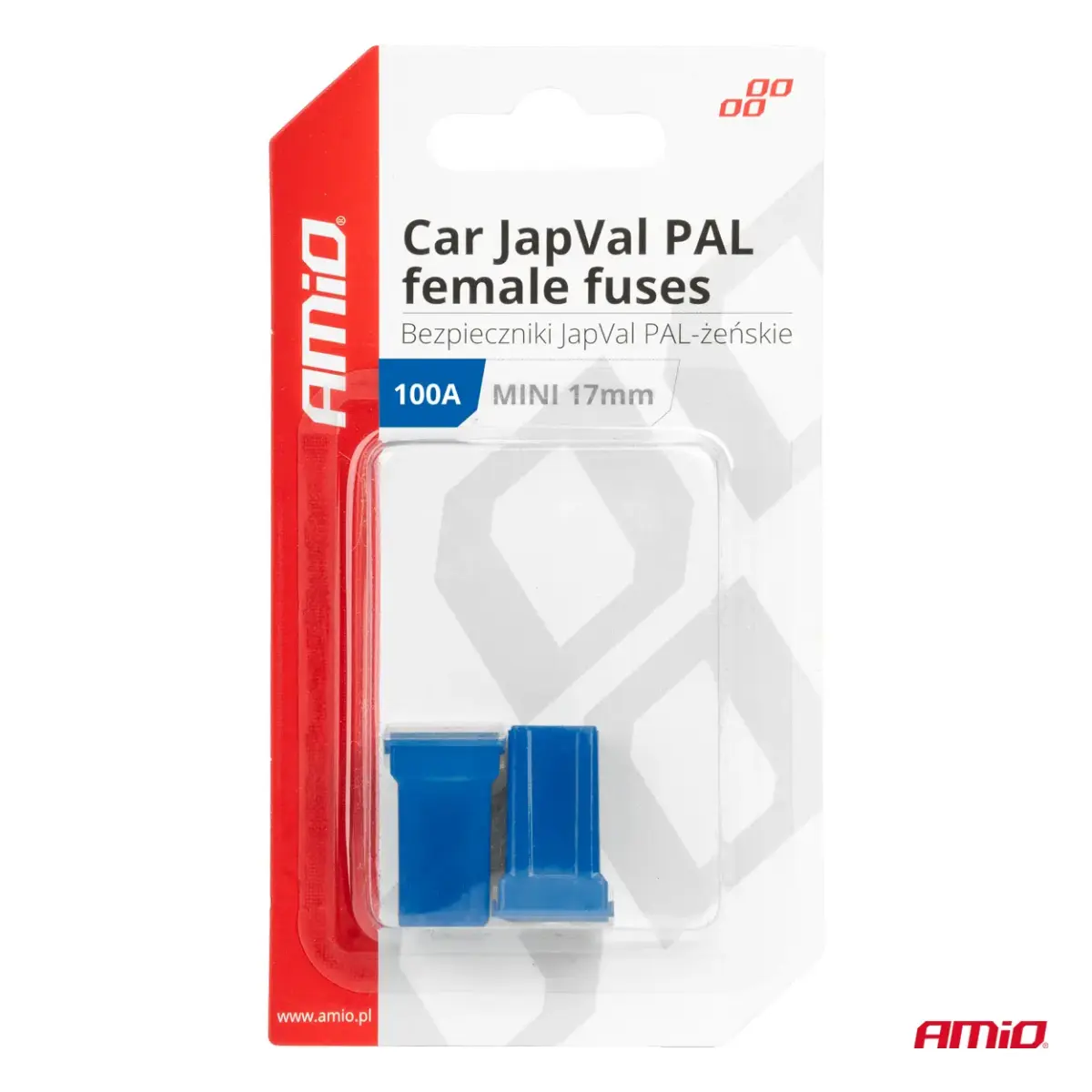 Car JapVal PAL Female fuses 100A AMIO-03450