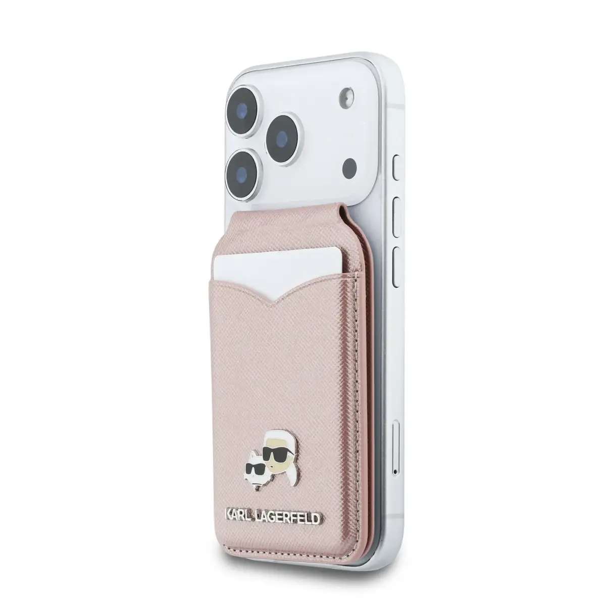 Karl Lagerfeld Mirror MagSafe Cardslot Stand Pink